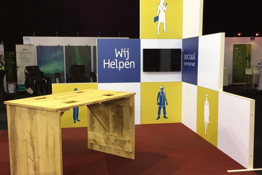 Beursstanden met kleine WM frames