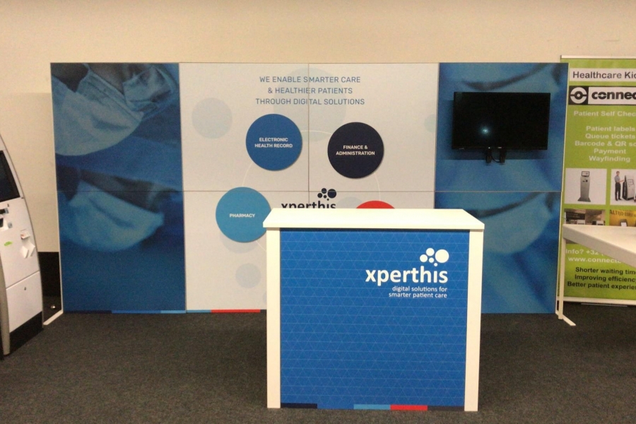 Beursstanden met kleine WM frames