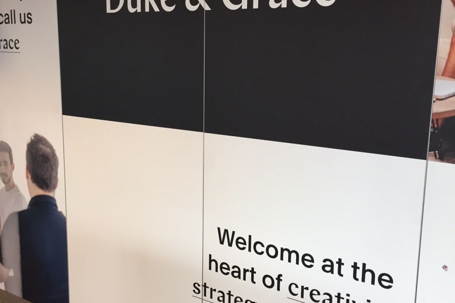 Duke & Grace - kantoorwand